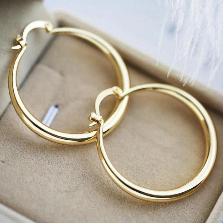 Large Golden Hoops