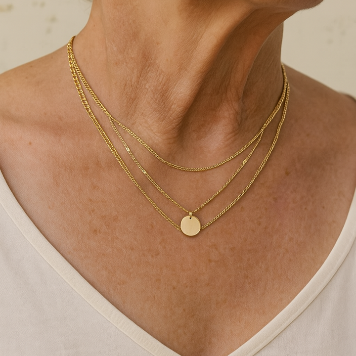 Gold and White Gold Necklace