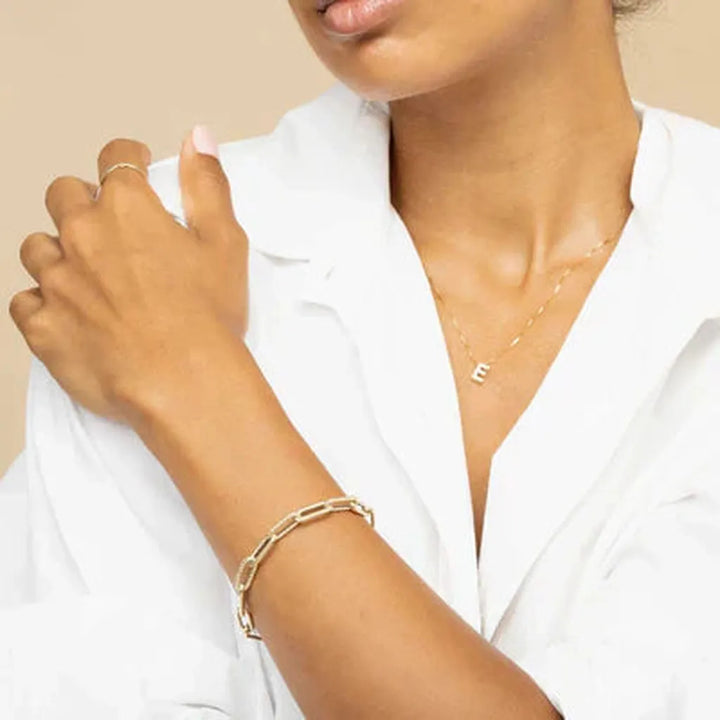 Gold Initial Necklace