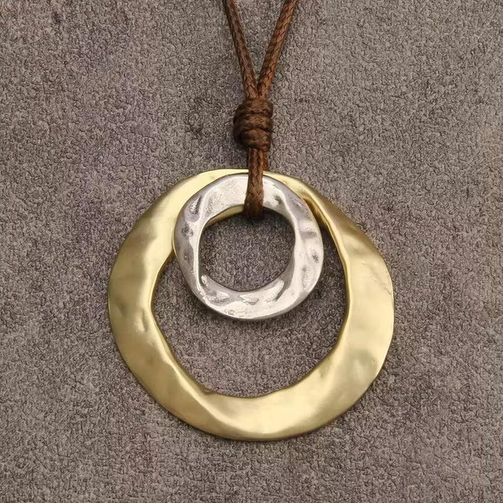 Necklace with Irregular Geometric Pendant