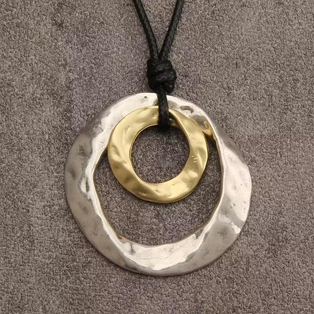 Necklace with Irregular Geometric Pendant
