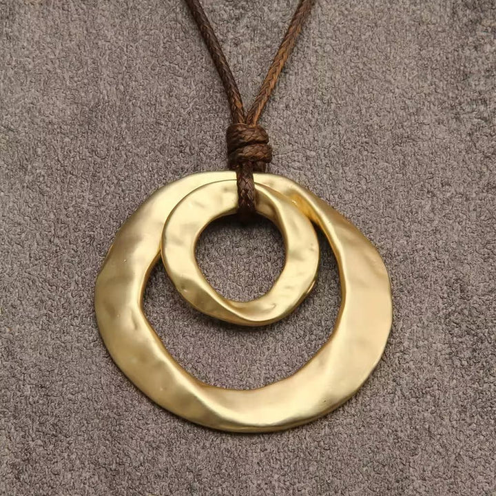 Necklace with Irregular Geometric Pendant
