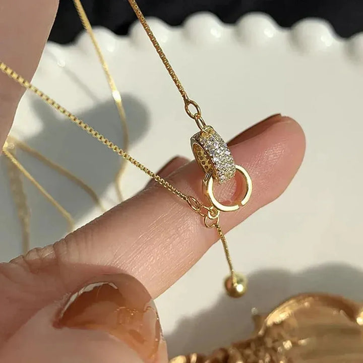 Necklace with Two Rings