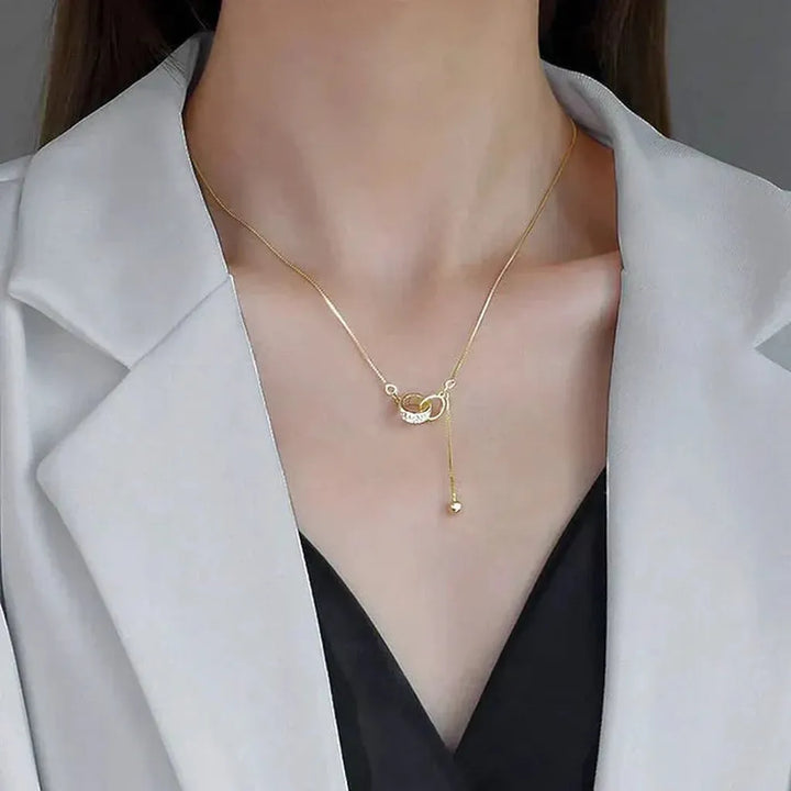 Necklace with Two Rings