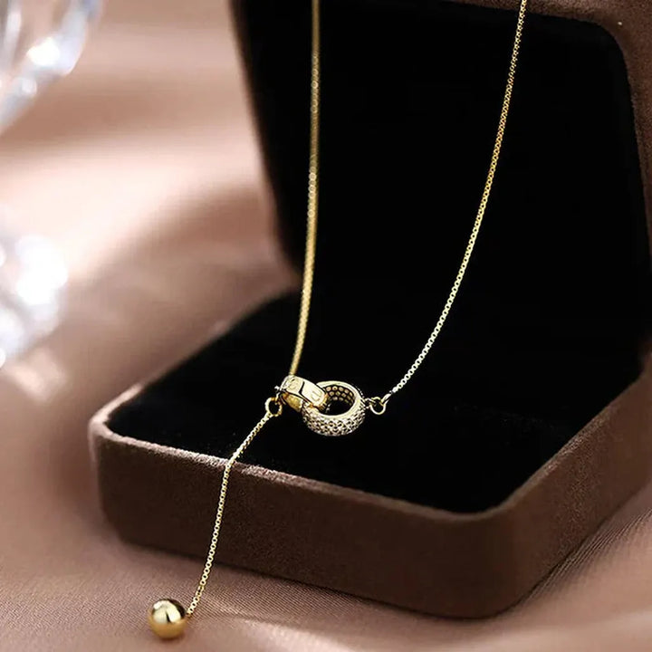 Necklace with Two Rings