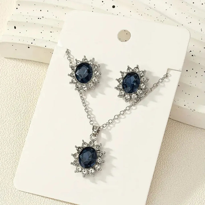 Katya Azuryn Jewellery Set | White Gold