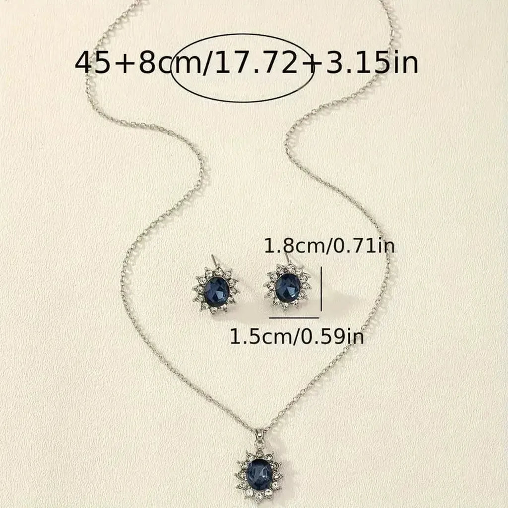 Katya Azuryn Jewellery Set | White Gold