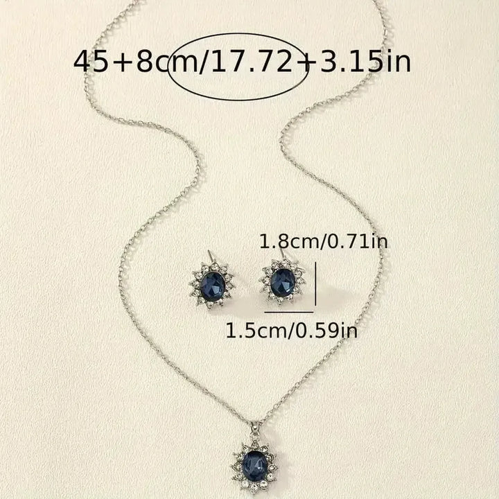 Katya Azuryn Jewellery Set | White Gold