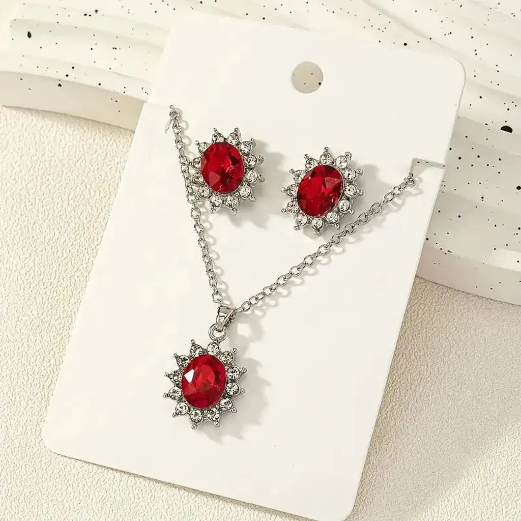 Katya Ruberyn Jewellery Set | White Gold