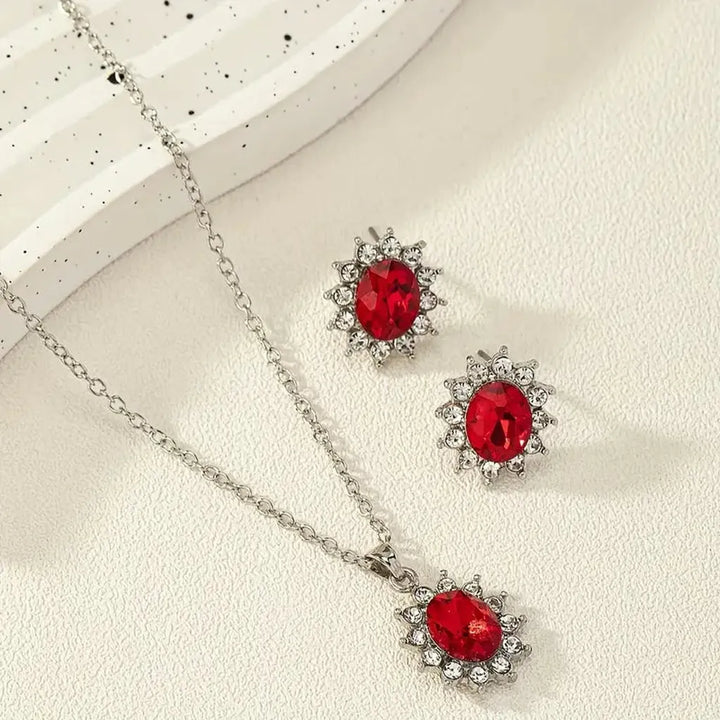 Katya Ruberyn Jewellery Set | White Gold