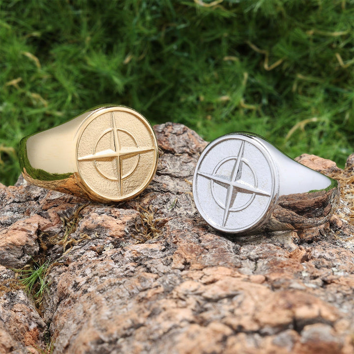 Classic Compass Signet Ring
