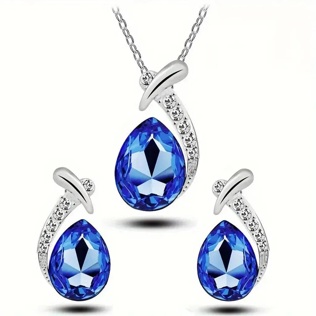 Classic Mermaid Elegance Jewellery Set | White Gold
