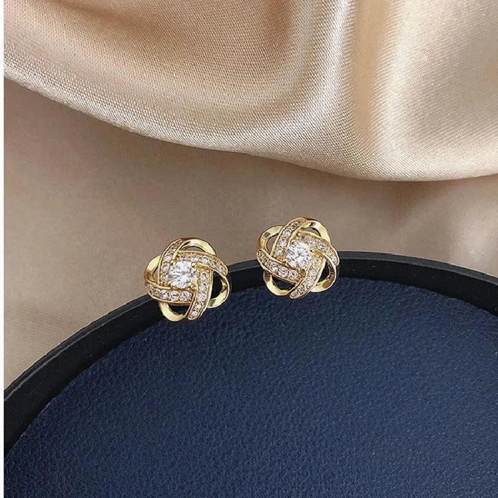 Flower Pattern Hoop Earrings