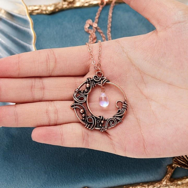 Copper Necklace with Mystical Drop