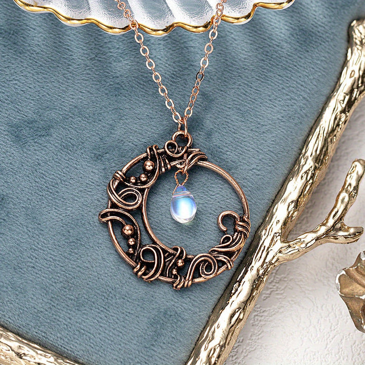 Copper Necklace with Mystical Drop