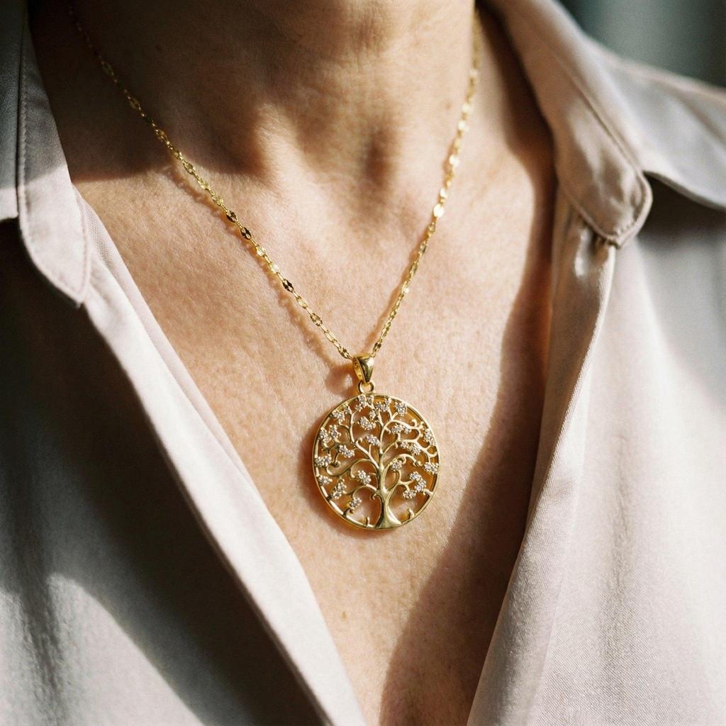 Life Tree Necklace in Gold