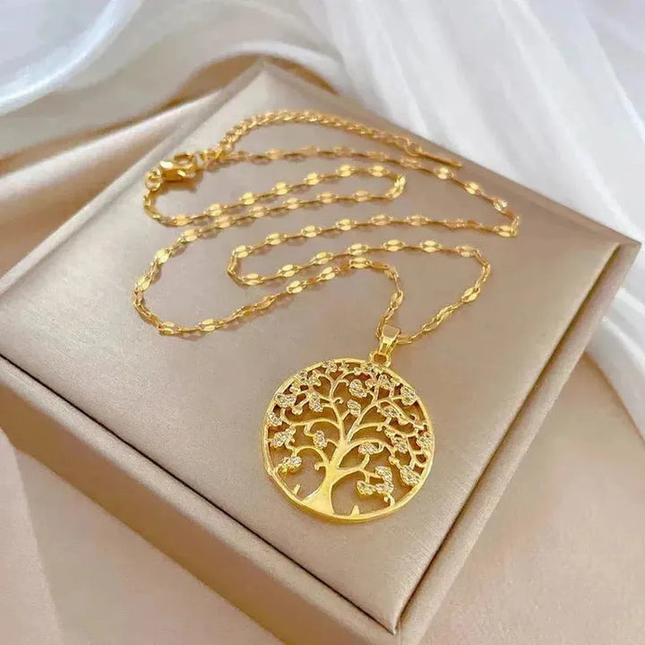 Life Tree Necklace in Gold