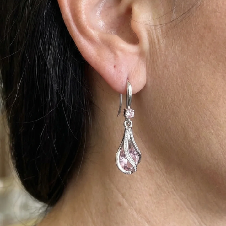 Livia Lumen-Twist Earrings | White Gold