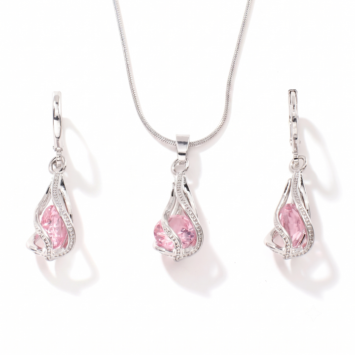 Livia Lumen-Twist Jewellery Set | Gold