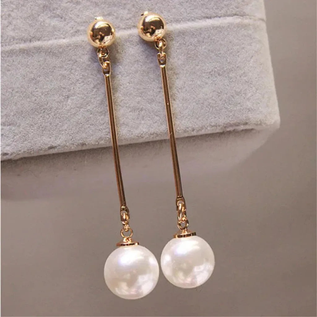 Luxurious earrings with special beads, handcrafted