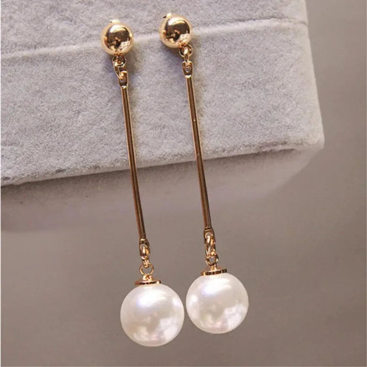 Luxurious earrings with special beads, handcrafted