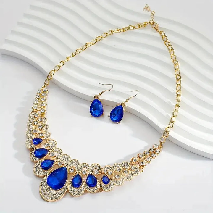 Maevina Zafiros Jewellery Set | Gold