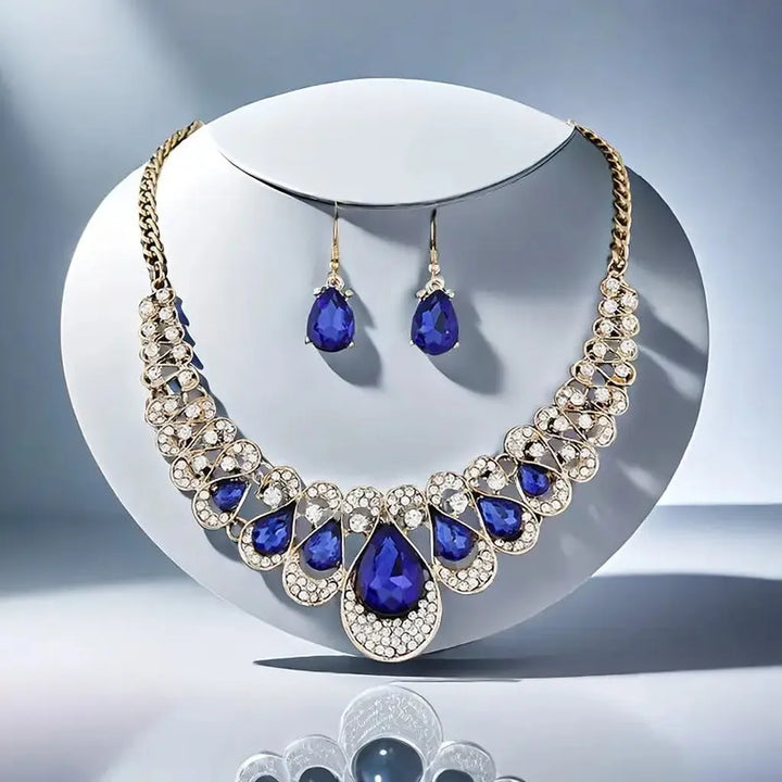 Maevina Zafiros Jewellery Set | Gold