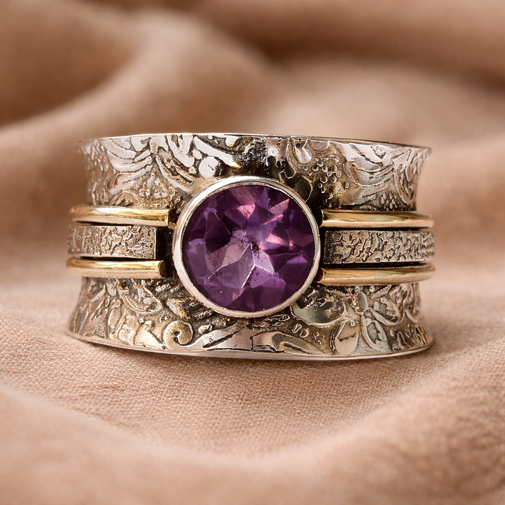 Meditation Ring made of Bohemian Crystal