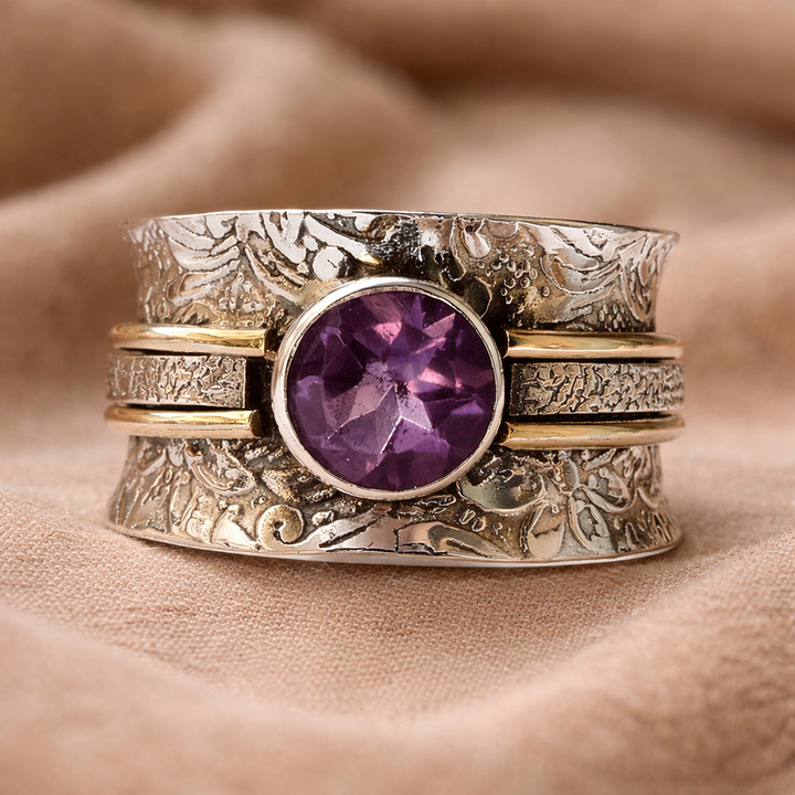 Meditation Ring made of Bohemian Crystal