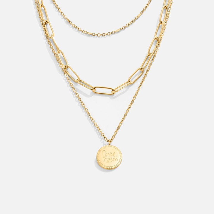 Multi-layered Coin Necklace "Janie"