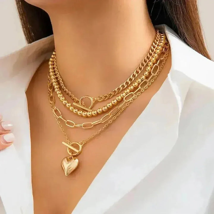Multi-Layer Heart Necklace