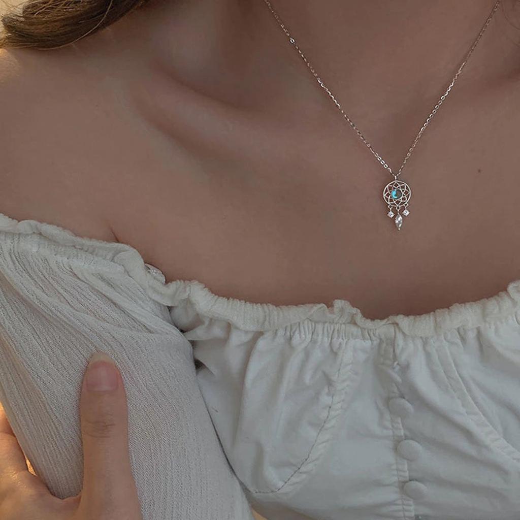 Moon Chain "Fisher of Dreams" with Crystal