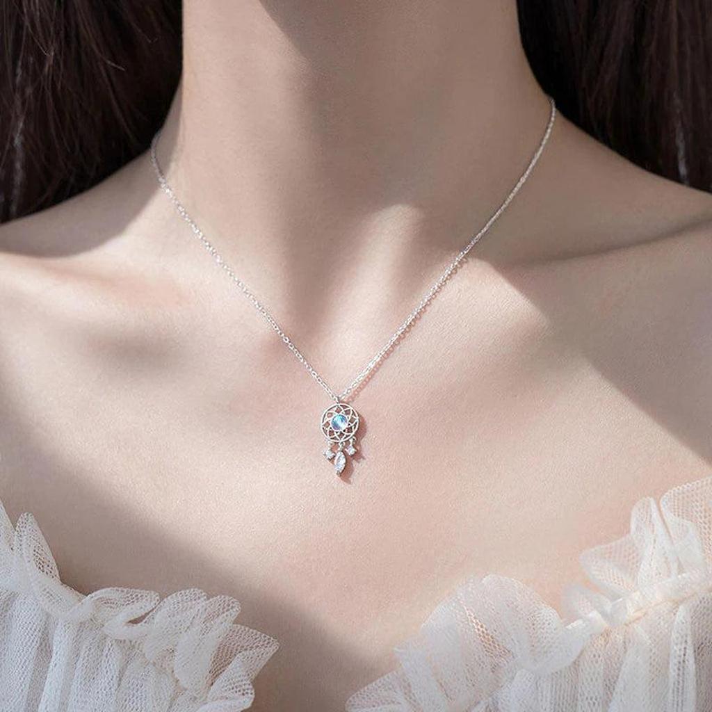 Moon Chain "Fisher of Dreams" with Crystal