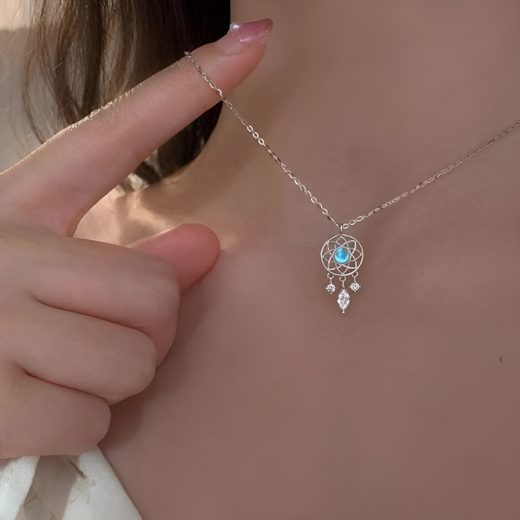Moonstone Necklace Dreamcatcher