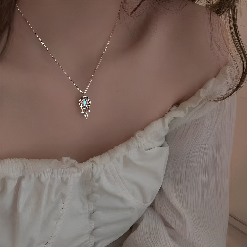 Moonstone Necklace Dreamcatcher