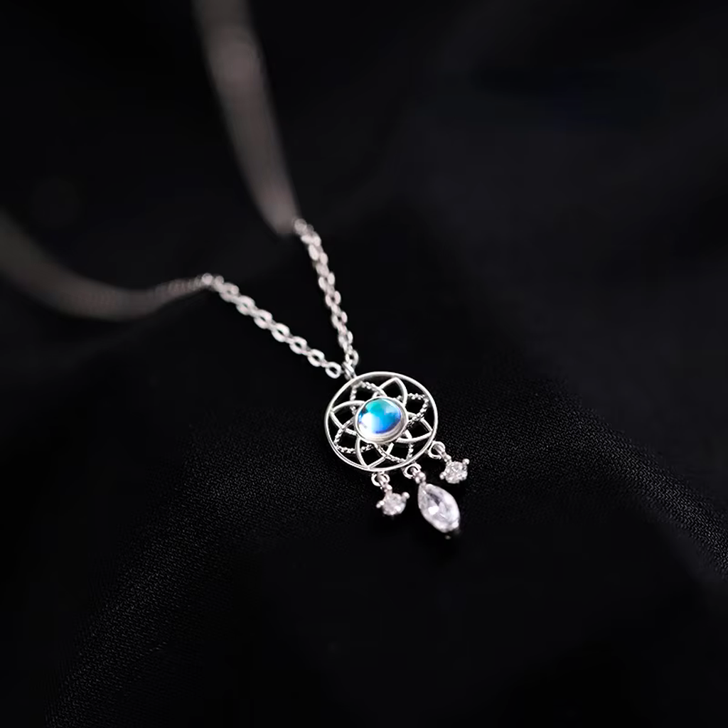 Moonstone Necklace Dreamcatcher