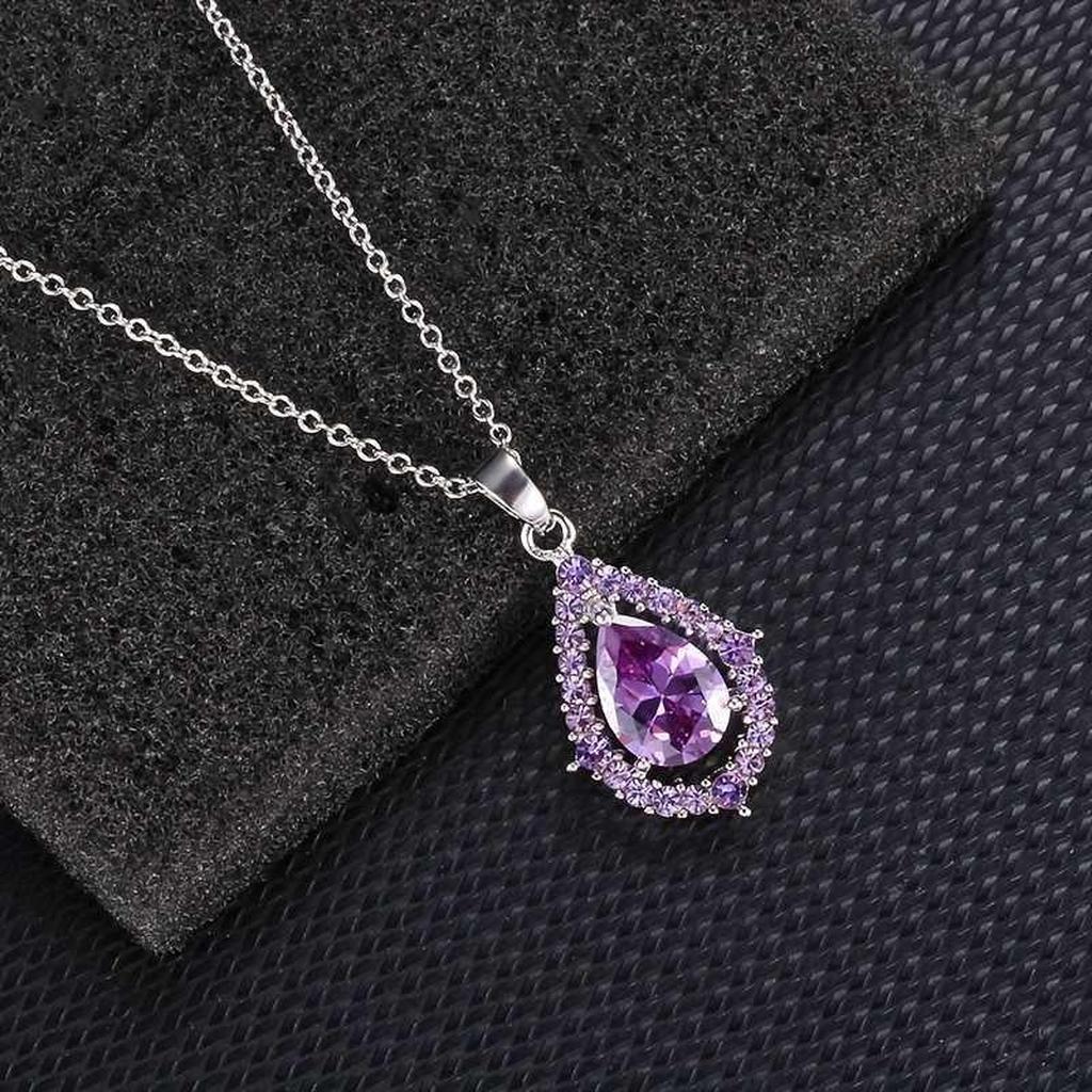 Nadine Amethyst Necklace and Earrings