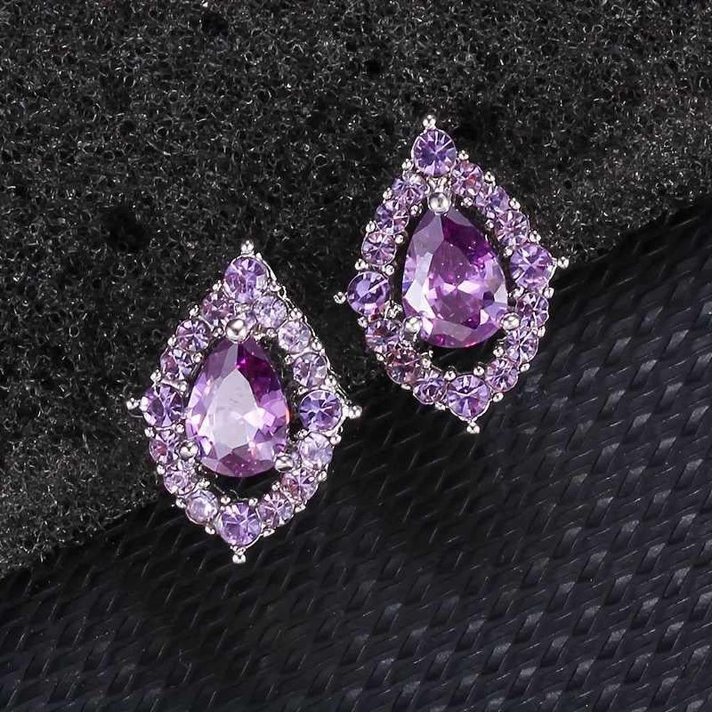 Nadine Amethyst Necklace and Earrings