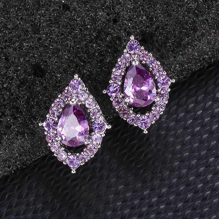 Nadine Amethyst Necklace and Earrings