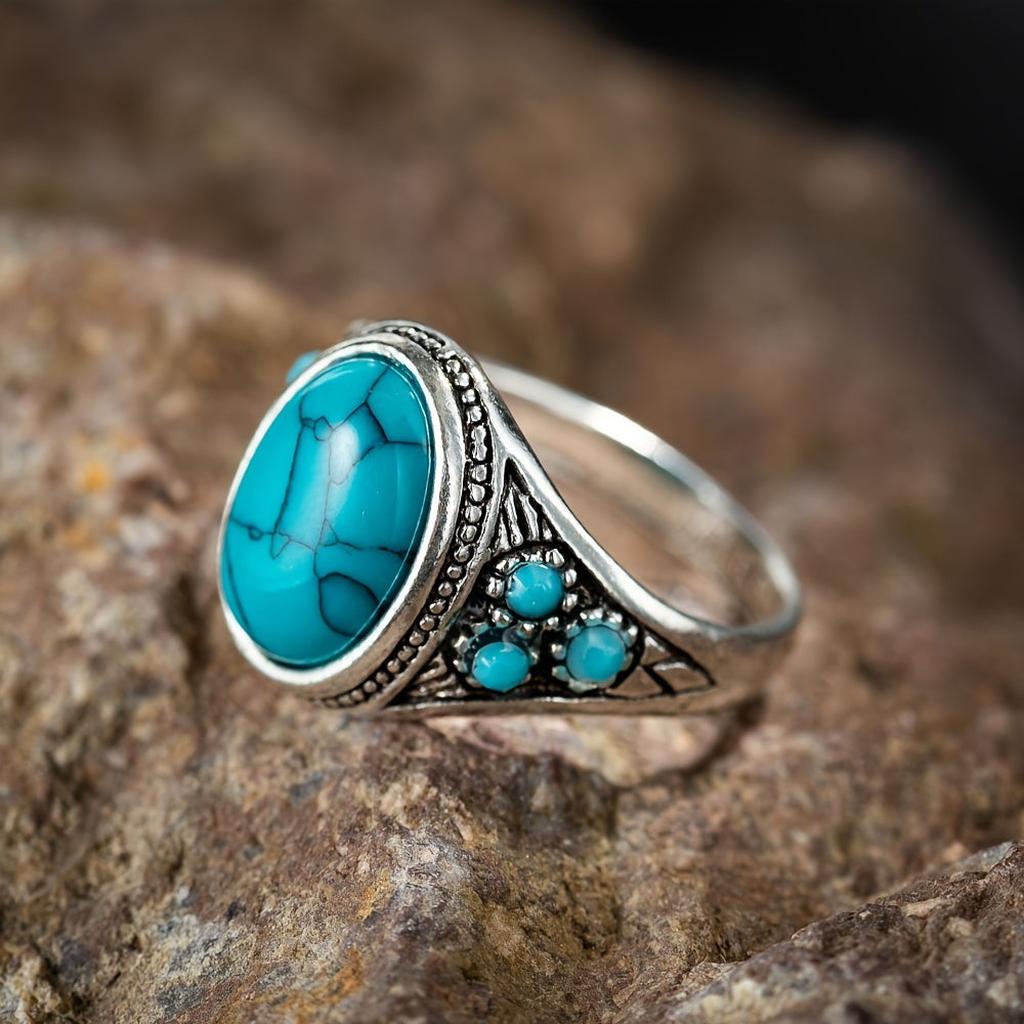 Nomad Blausteinring | White Gold