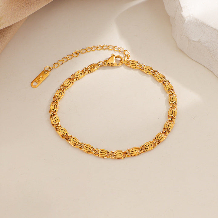 Nusa braided chain bracelet
