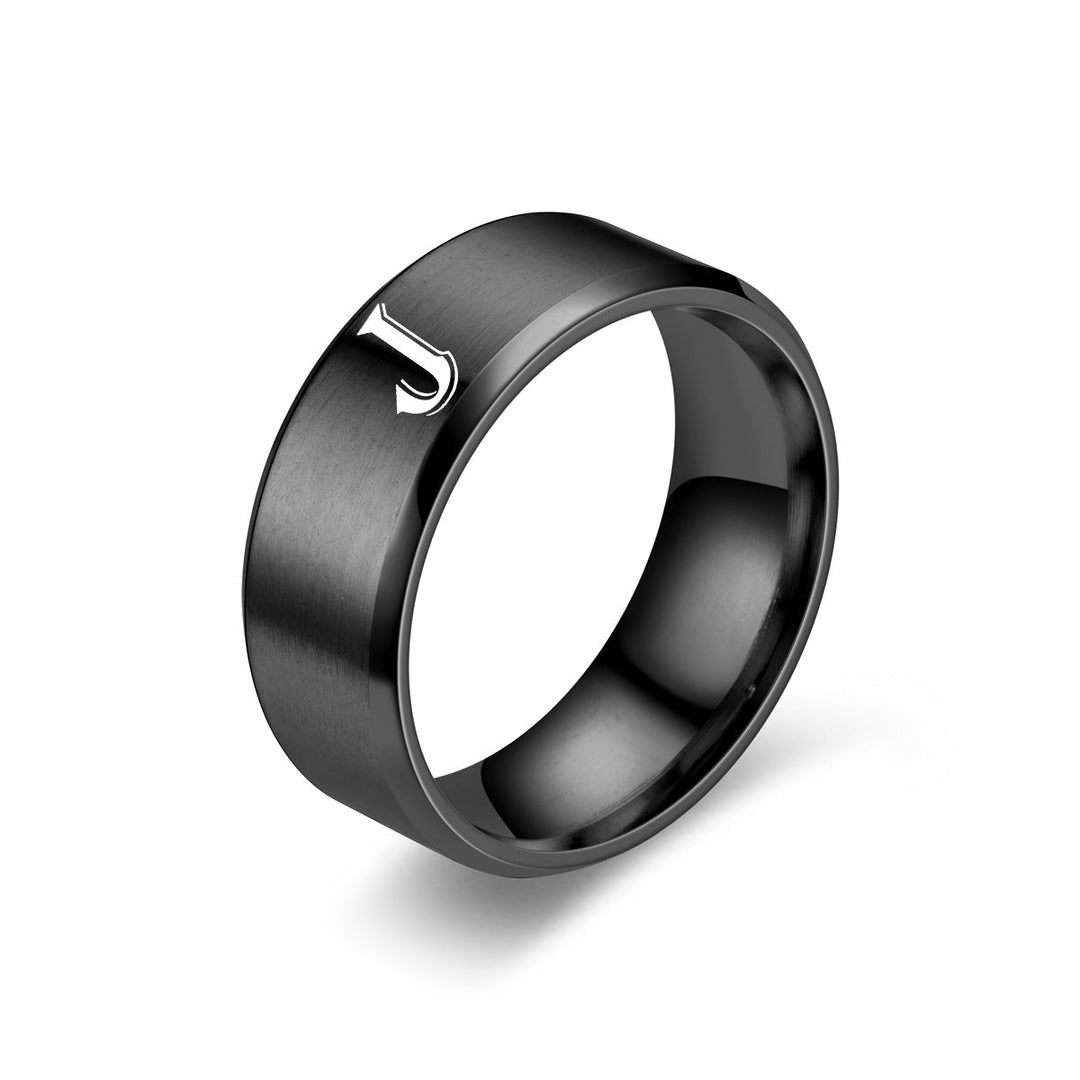 Obsidian Initial Ring