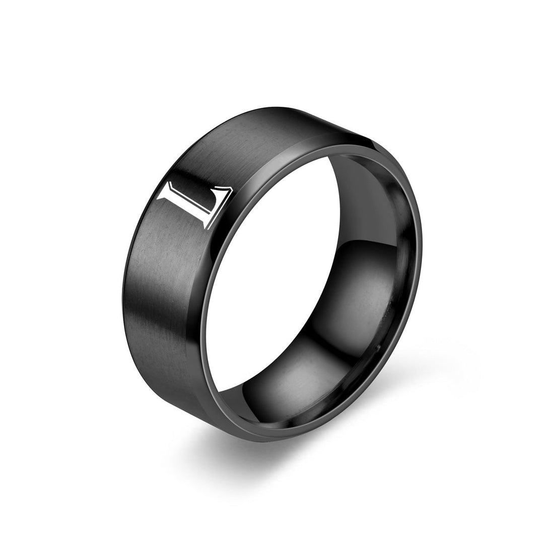 Obsidian Initial Ring