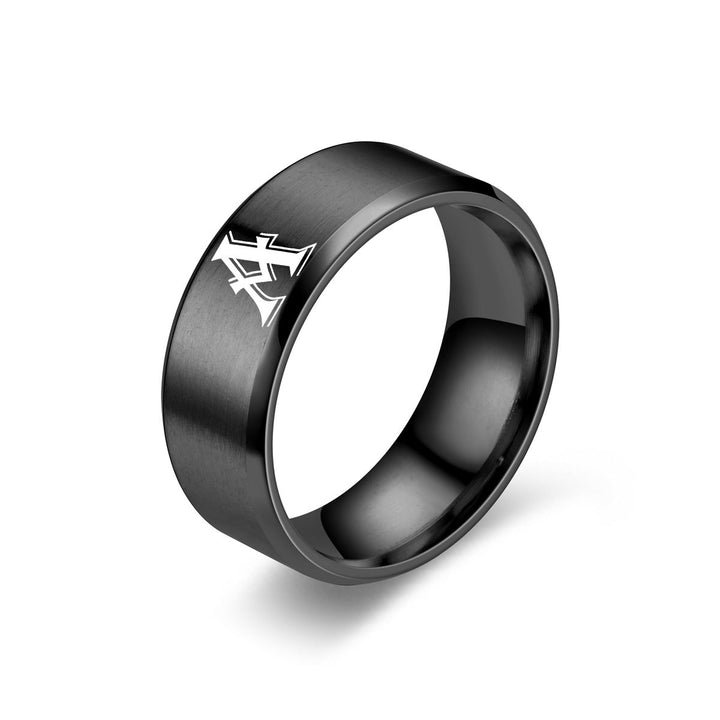Obsidian Initial Ring