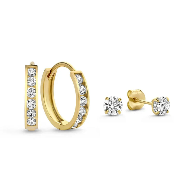 Earring Set "Dara Brilliant" with Stones