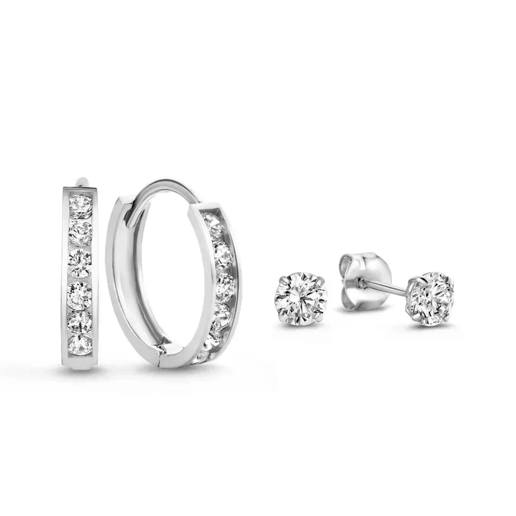 Earring Set "Dara Brilliant" with Stones