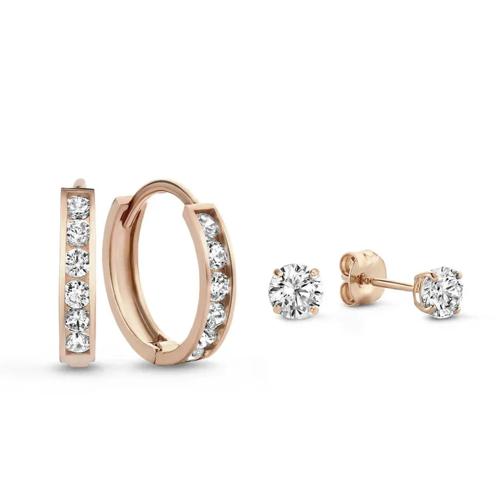 Earring Set "Dara Brilliant" with Stones