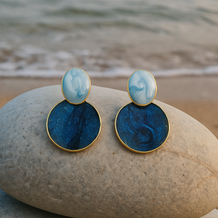 Earrings "Sky and Seabed"