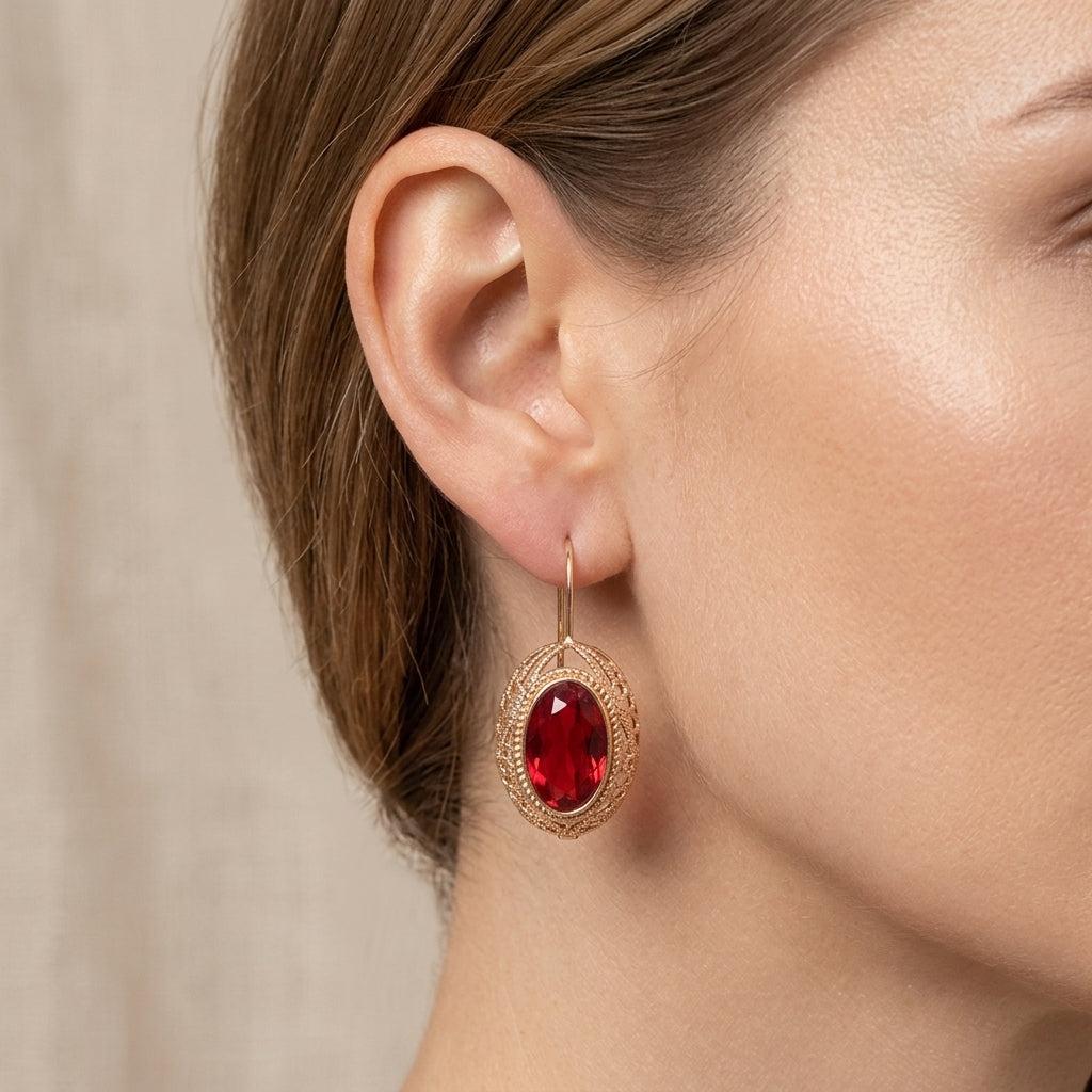 Thalessia Earrings in Rose Gold