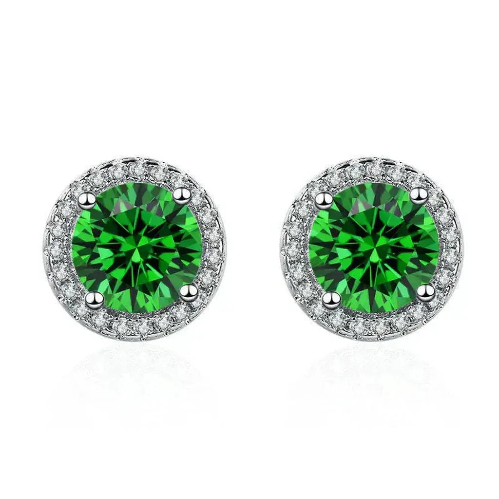 Earrings made of Emeralds and Diamonds